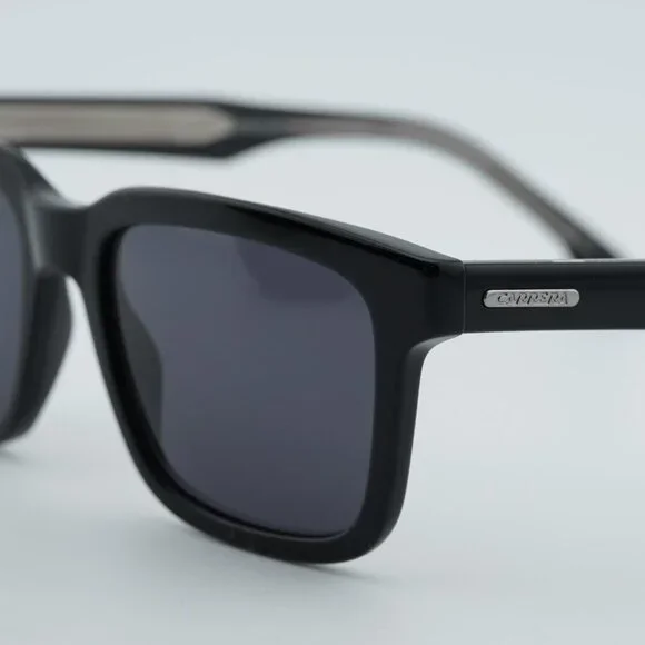 CARRERA 251/S 0807 IR Sunglasses Black Square Frame, Grey Lenses